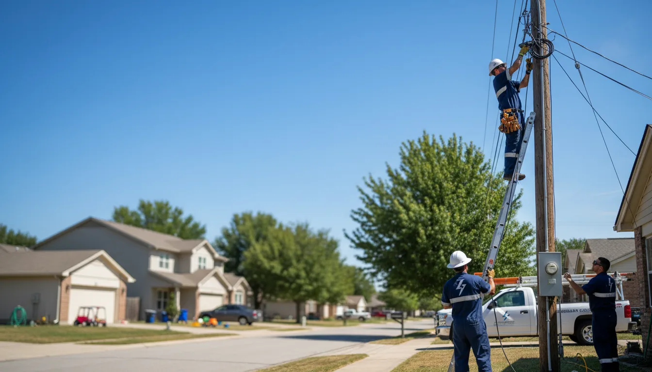 Residential electrician providing installation services in Heflin, AL